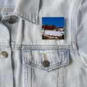 Azië, Tibet, Lhasa, Potala Palace, ook bekend als Vierkante Button 5,1 Cm (In situ)