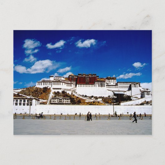 Azië, Tibet, Lhasa, Potala Palace. UNECSO Briefkaart (Voorkant)