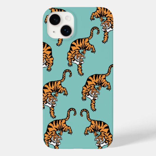 Azië Tijger Patroon Case-Mate iPhone Case (Achterkant)