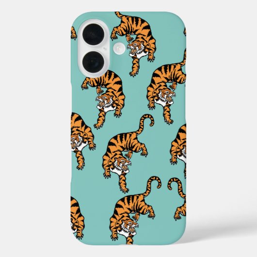 Azië Tijger Patroon Case-Mate iPhone Case (Achterkant)
