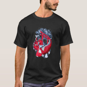 Azië viert de waterlat van het koi in het zeewater t-shirt
