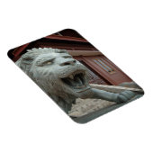 Azië, Vietnam. Lionbeeldhouwwerk in Chau Doc Magneet (Rechterzijde)