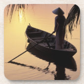 Azië, Vietnam, Mekong Delta, kan dat. Avond Bier Onderzetter (Voorkant)