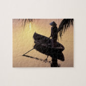 Azië, Vietnam, Mekong Delta, kan dat. Avond Legpuzzel (Horizontaal)