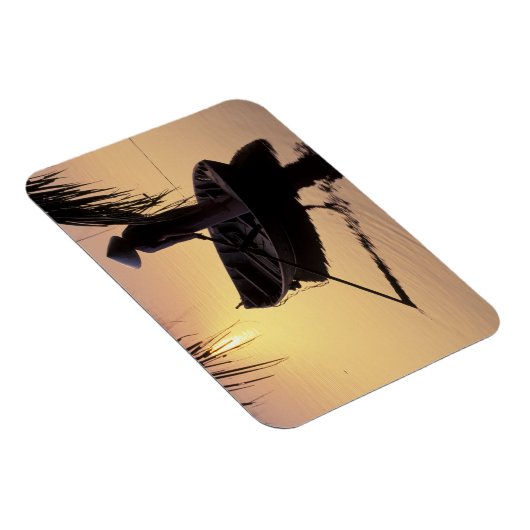 Azië, Vietnam, Mekong Delta, kan dat. Avond Magneet (Rechterzijde)