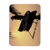 Azië, Vietnam, Mekong Delta, kan dat. Avond Magneet (Verticaal)