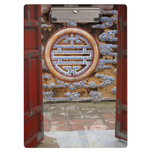 Azië, Vietnam.  muur aan de Citadel Klembord (Voorkant)