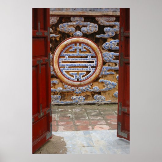 Azië, Vietnam.  muur aan de Citadel Poster (Voorkant)