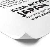 Azië Volgens Japan Poster (Hoek)