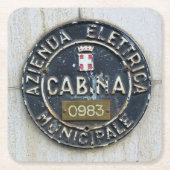 Azienda Electrica Municipale Cabina -Milano, Itali Kartonnen Onderzetters (Voorkant)