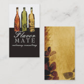 Azijn flessen koken culinaire busi... visitekaartje (Voorkant / Achterkant)