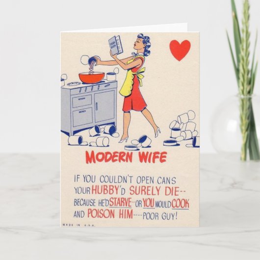  azijn Valentijn - de moderne vrouw, Feestdagen Kaart (Voorkant)