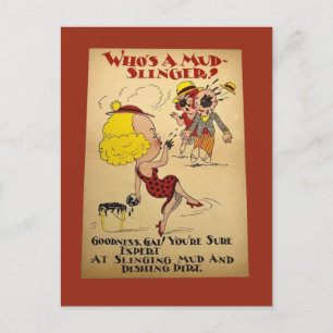 Azijn Valentijn Mudslinger Feestdagenkaart