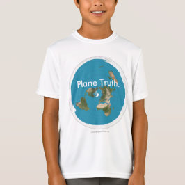 Azimuthal Equidistant 'Plane Truth'. Kinder T-shir T-shirt