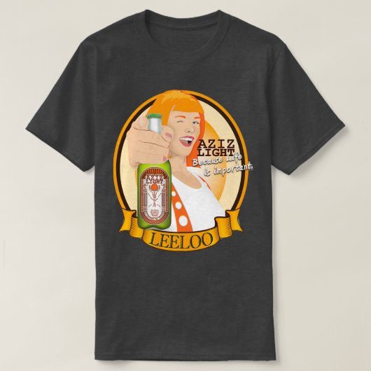 Aziz Light Ad T-shirt (Design voorkant)