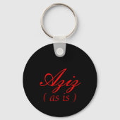 Aziz, ( zoals is ) sleutelhanger (Voorkant)