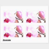 Aziza Orchid Blossom Rechthoekige Sticker (Vel)