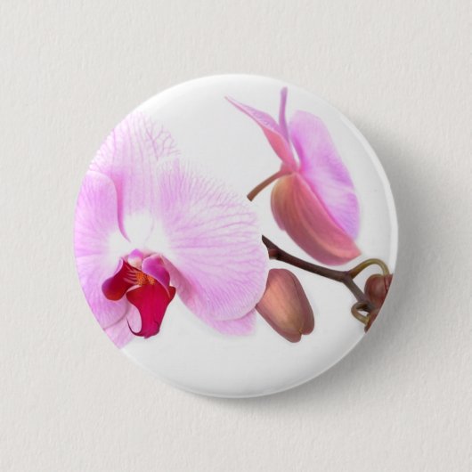 Aziza Orchid Blossom Ronde Button 5,7 Cm (Voorkant)