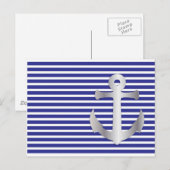 Aziza Stripes en Marine Blue Seaman Briefkaart (Voorkant / Achterkant)