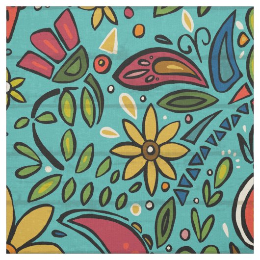 aziza turquoise stof (Swatch)