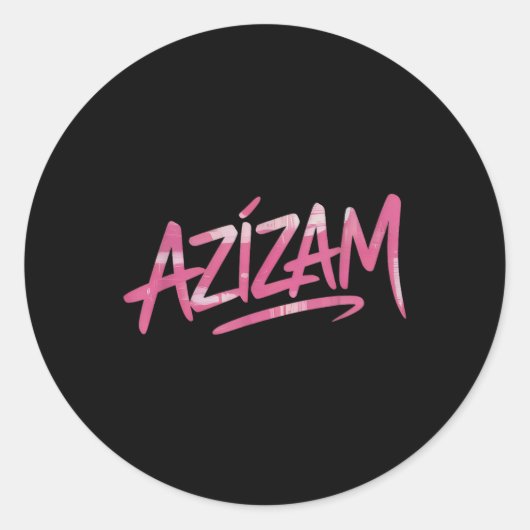 Azizam Ronde Sticker (Voorkant)
