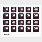 Azle TX Vierkante Sticker (Vel)
