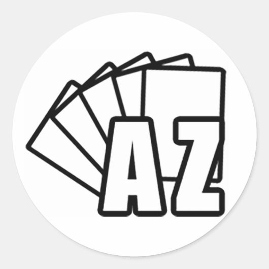 AZMagicPlayers.com Ronde Sticker (Voorkant)