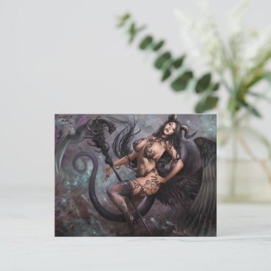 Azmodeus Dark Angels "Helchen", Briefkaart (Staand voorkant)