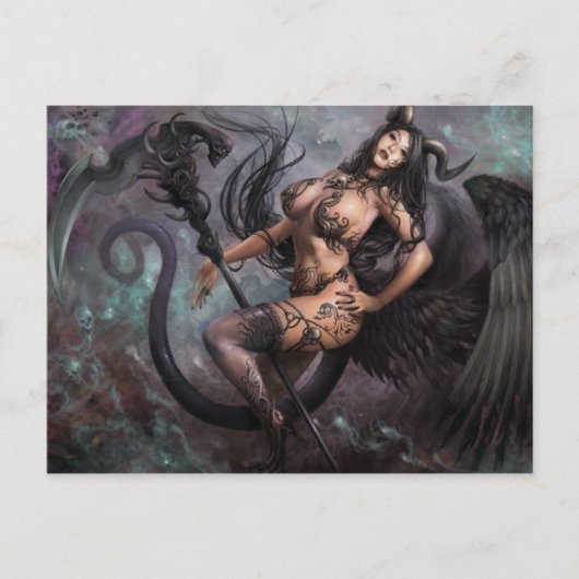 Azmodeus Dark Angels "Helchen", Briefkaart (Voorkant)