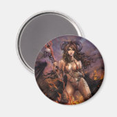 Azmodeus donkere engel "Charon", magneet (Voorkant / Achterkant)