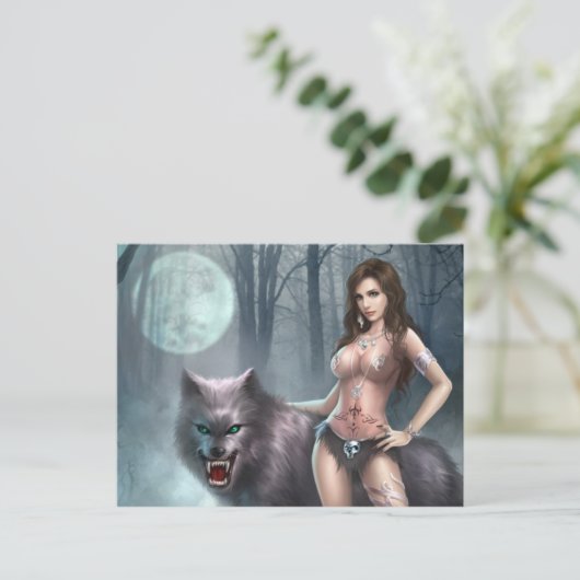 Azmodeus Lycan Queen, Briefkaart (Staand voorkant)