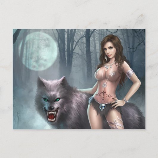 Azmodeus Lycan Queen, Briefkaart (Voorkant)