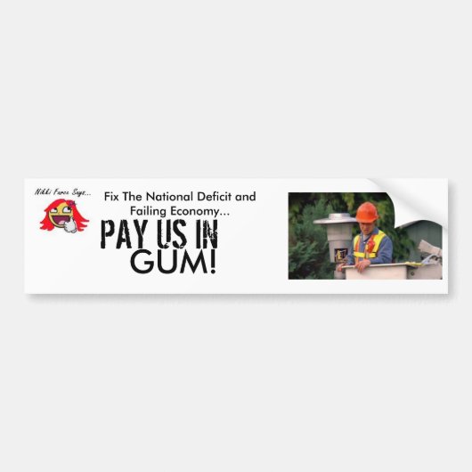 aznguy, nikkiawesomefarce, Fix The National Def... Bumpersticker (Voorkant)