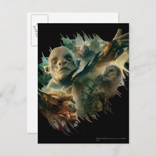 Azog, Narzug en Bolg Graphic Briefkaart (Voorkant / Achterkant)