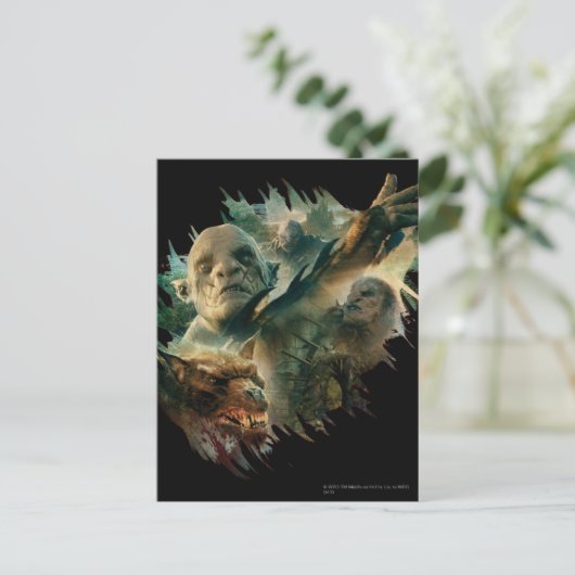 Azog, Narzug en Bolg Graphic Briefkaart (Staand voorkant)