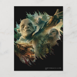 Azog, Narzug en Bolg Graphic Briefkaart