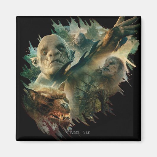 Azog, Narzug en Bolg Graphic Magneet (Voorkant)