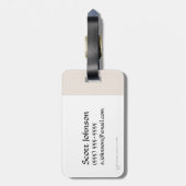 Azog & Orcs Silhouette Graphic Bagagelabel (Achterkant verticaal)