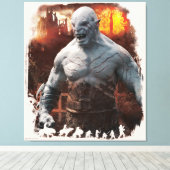 Azog & Orcs Silhouette Graphic Canvas Afdruk (Insitu (Houten vloer))