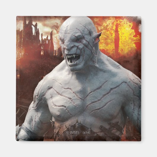 Azog & Orcs Silhouette Graphic Magneet (Voorkant)