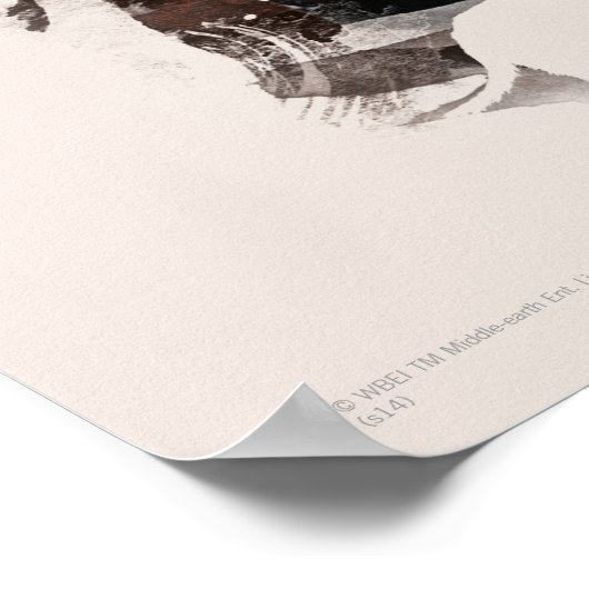 Azog & Orcs Silhouette Graphic Poster (Hoek)