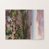 Azoreaanse stad in zonsondergang legpuzzel (Horizontaal)