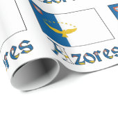 Azoreaanse vlag en Azoren Cadeaupapier (Rol Hoek)