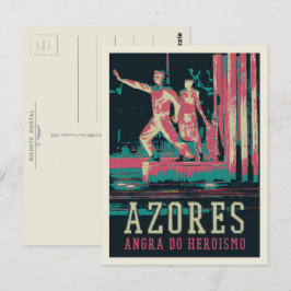 Azoren Angra do Heroismo illustration Portugal Briefkaart