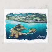 Azoren Atlantisch eiland Panorama Uitzicht Briefkaart (Voorkant)