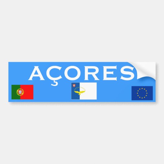 Azoren* Bumpersticker (Voorkant)