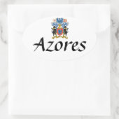 Azoren Crest Ovale Sticker (Tas)