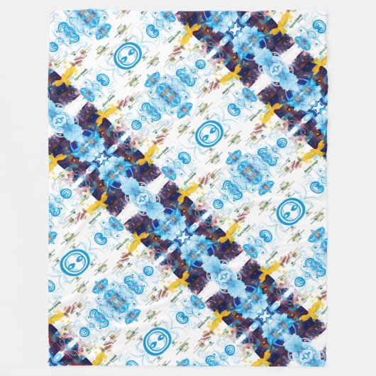 Azoren design fleece deken (Voorkant)