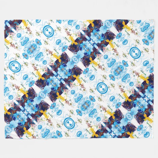 Azoren design fleece deken (Voorkant (Horizontaal))