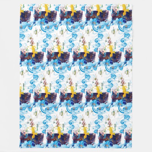 Azoren design fleece deken (Voorkant)